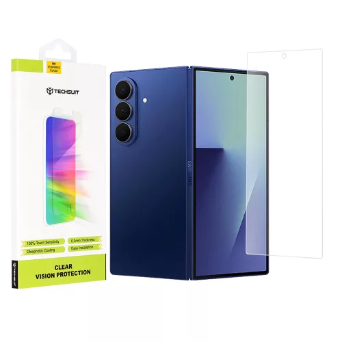 Techsuit - Clear Vision üvegfólia (Előlapi kijelzőre) - Samsung Galaxy Z Fold7 - Átlátszó