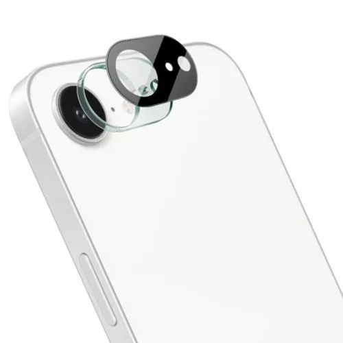 Techsuit - Full Camera Glass - iPhone 16e / iPhone 17e - Black