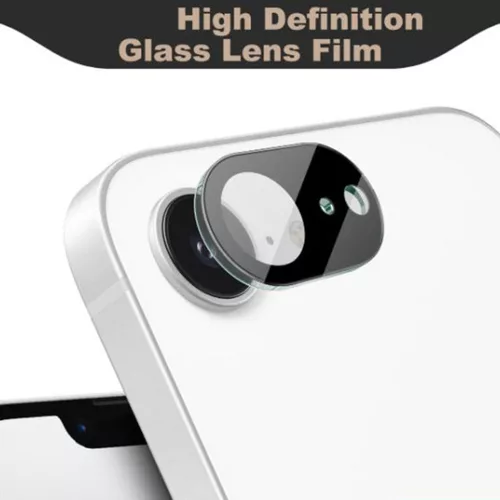 Techsuit - Full Camera Glass - iPhone 16e / iPhone 17e - Black