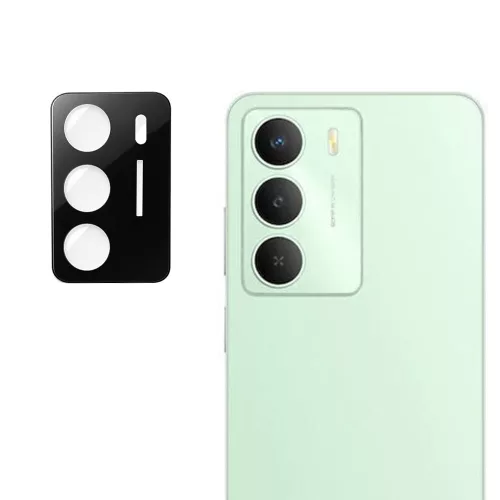 Techsuit - Full Camera - Kameravédő üvegfólia - Realme 14x - Fekete
