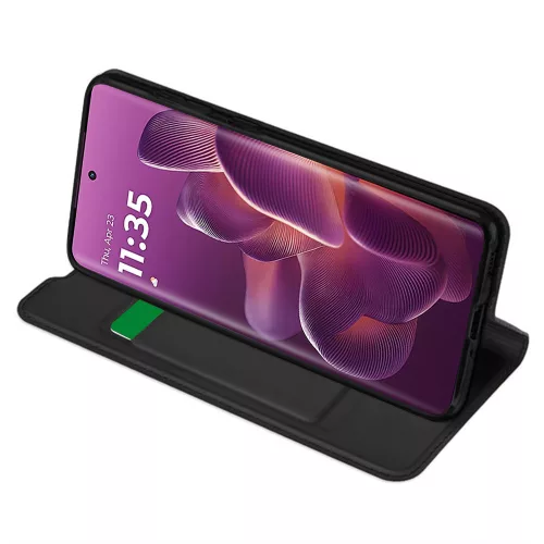 Techsuit - Magskin Book - Motorola Edge 60 Pro - Black