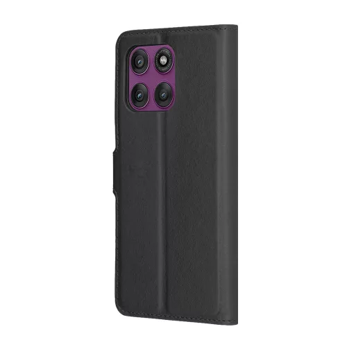 Techsuit - Leather Folio - Motorola Edge 60 Pro - Black