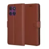 Techsuit - Leather Folio - Motorola Edge 60 Pro - Brown