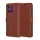 Techsuit - Leather Folio - Motorola Edge 60 Pro - Brown