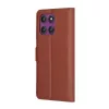 Techsuit - Leather Folio - Motorola Edge 60 Pro - Brown