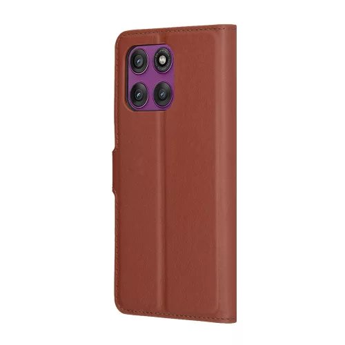 Techsuit - Leather Folio - Motorola Edge 60 Pro - Brown