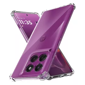   Techsuit - Shockproof Átlátszó Ütésálló Szilikon tok - Motorola Edge 60 Pro - Átlátszó