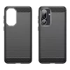Techsuit - Carbon szilikon tok - Samsung Galaxy M56 - Fekete