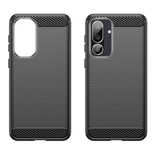 Techsuit - Carbon szilikon tok - Samsung Galaxy M56 - Fekete