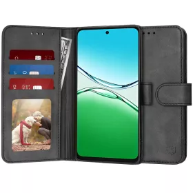   Techsuit - Diary Book kinyitható tok - Oppo A5 Pro 4G / A5 Pro 5G - Fekete
