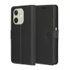Techsuit - Leather Folio kinyitható tok - Oppo A5 Pro 4G / A5 Pro 5G - Fekete