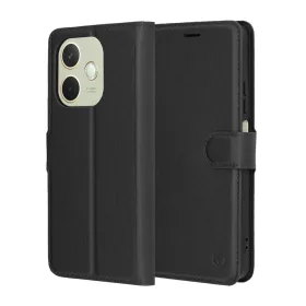   Techsuit - Leather Folio kinyitható tok - Oppo A5 Pro 4G / A5 Pro 5G - Fekete
