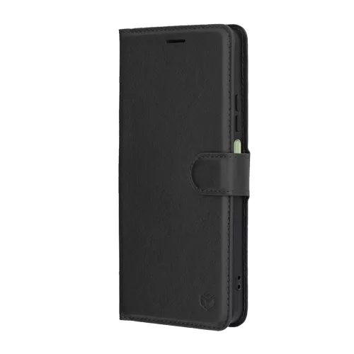 Techsuit - Leather Folio kinyitható tok - Oppo A5 Pro 4G / A5 Pro 5G - Fekete