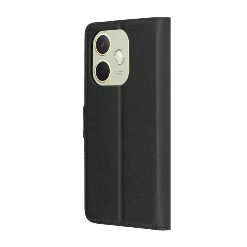 Techsuit - Leather Folio kinyitható tok - Oppo A5 Pro 4G / A5 Pro 5G - Fekete
