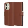 Techsuit - Leather Folio kinyitható tok - Oppo A5 Pro 4G / A5 Pro 5G - Barna
