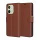Techsuit - Leather Folio kinyitható tok - Oppo A5 Pro 4G / A5 Pro 5G - Barna