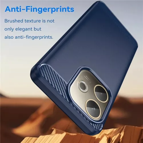 Techsuit - Carbon szilikon tok - Oppo A5 Pro 4G / A5 Pro 5G - Kék