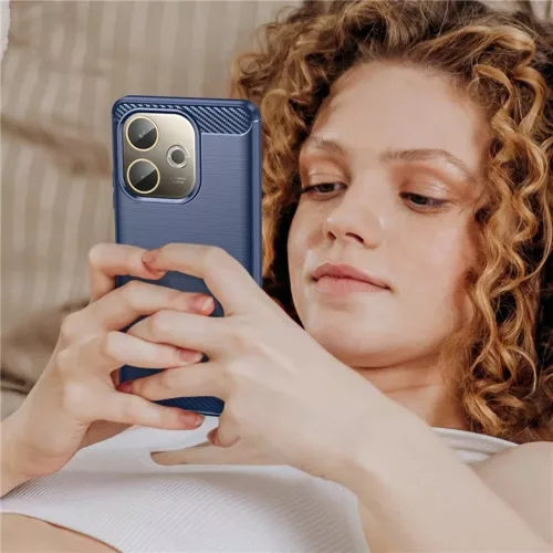 Techsuit - Carbon szilikon tok - Oppo A5 Pro 4G / A5 Pro 5G - Kék