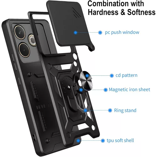 Techsuit - CamShield ütésálló tok - Oppo A5 Pro 4G / A5 Pro 5G - Kék