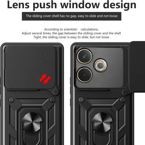 Techsuit - CamShield ütésálló tok - Oppo A5 Pro 4G / A5 Pro 5G - Kék