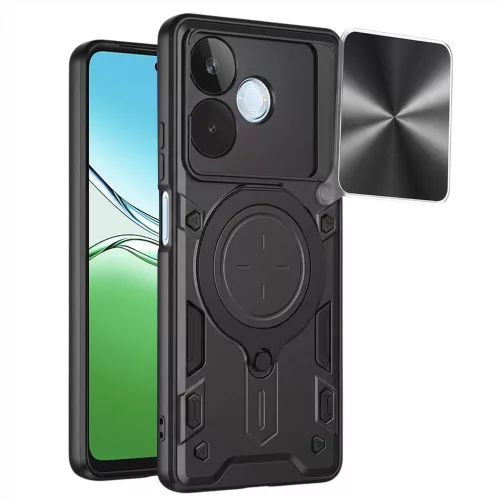 Techsuit - CamGuard Pro tok ütésálló tok - Oppo A5 Pro 4G / A5 Pro 5G - Fekete