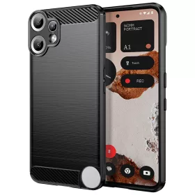  Techsuit - Carbon szilikon tok - Nothing CMF Phone 2 Pro - Fekete