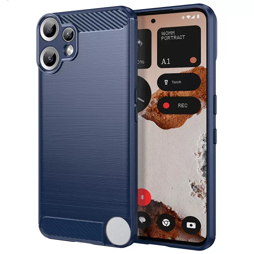Techsuit - Carbon szilikon tok - Nothing CMF Phone 2 Pro - Kék