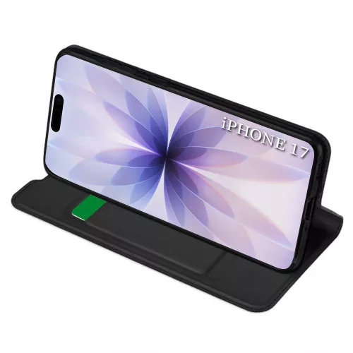 Techsuit - Magskin Book kinyitható tok - iPhone 17 - Fekete