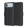 Techsuit - Leather Folio kinyitható tok - iPhone 17 Air - Fekete