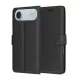 Techsuit - Leather Folio kinyitható tok - iPhone 17 Air - Fekete