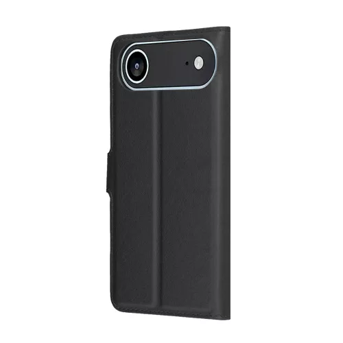 Techsuit - Leather Folio kinyitható tok - iPhone 17 Air - Fekete