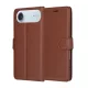 Techsuit - Leather Folio kinyitható tok - iPhone 17 Air - Barna