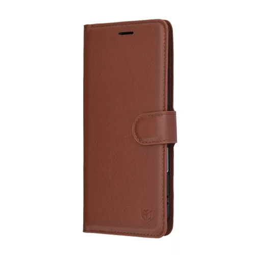 Techsuit - Leather Folio kinyitható tok - iPhone 17 Air - Barna