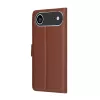 Techsuit - Leather Folio kinyitható tok - iPhone 17 Air - Barna