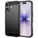 Techsuit - Carbon szilikon tok - iPhone 17 - Fekete