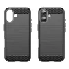 Techsuit - Carbon szilikon tok - iPhone 17 - Fekete