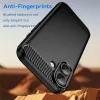 Techsuit - Carbon szilikon tok - iPhone 17 - Fekete