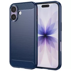Techsuit - Carbon szilikon tok - iPhone 17 - Kék