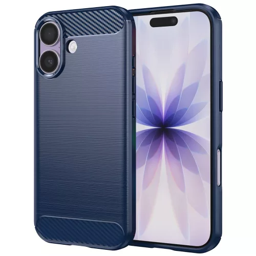 Techsuit - Carbon szilikon tok - iPhone 17 - Kék