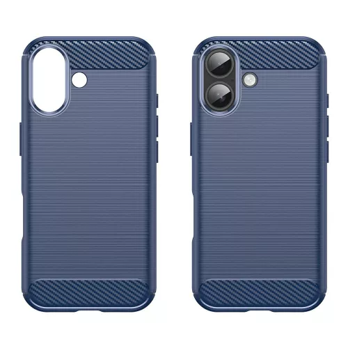 Techsuit - Carbon szilikon tok - iPhone 17 - Kék