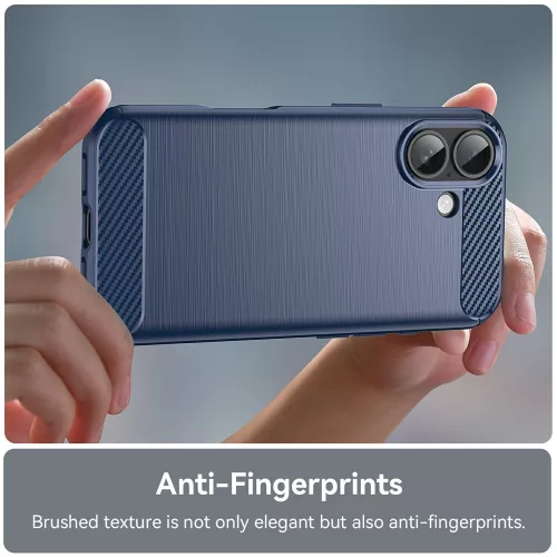 Techsuit - Carbon szilikon tok - iPhone 17 - Kék