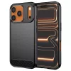 Techsuit - Carbon szilikon tok - iPhone 17 Pro Max - Fekete