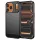 Techsuit - Carbon szilikon tok - iPhone 17 Pro Max - Fekete