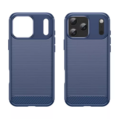 Techsuit - Carbon szilikon tok - iPhone 17 Pro Max - Kék