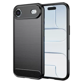 Techsuit - Carbon szilikon tok - iPhone 17 Air - Fekete