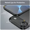 Techsuit - Carbon szilikon tok - iPhone 17 Air - Fekete