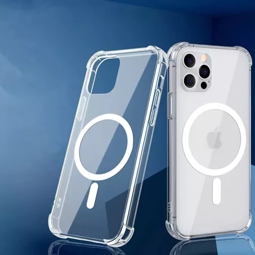 Techsuit - Shockproof Átlátszó Szilikon Magsafe tok - iPhone 17 - Átlátszó