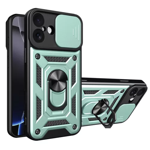 Techsuit - CamShield ütésálló tok - iPhone 17 - Zöld