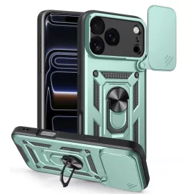   Techsuit - CamShield ütésálló tok - iPhone 17 Pro - Zöld