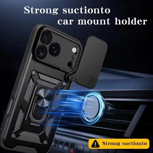Techsuit - CamShield ütésálló tok - iPhone 17 Pro - Zöld